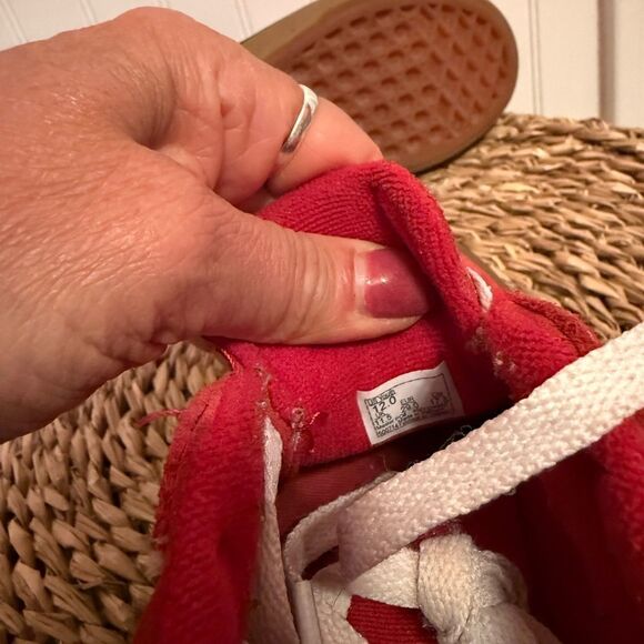 Vans Seldon Kids Red Sneakers - 12 - Great Condition - Picture 8 of 8